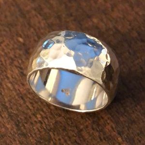 [SOLD]  Silpada .925 Sterling Silver hammered ring